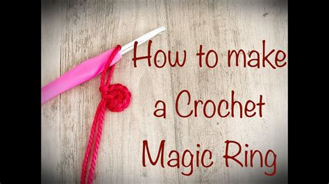 How To Make A Crochet Magic Ring Tutorial For Beginners Diy Youtube