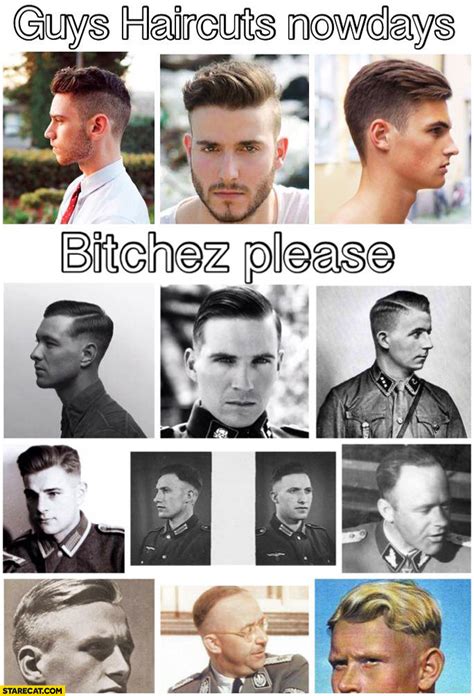 Maybe you would like to learn more about one of these? Guys haircuts nowadays like Nazi soldiers | StareCat.com
