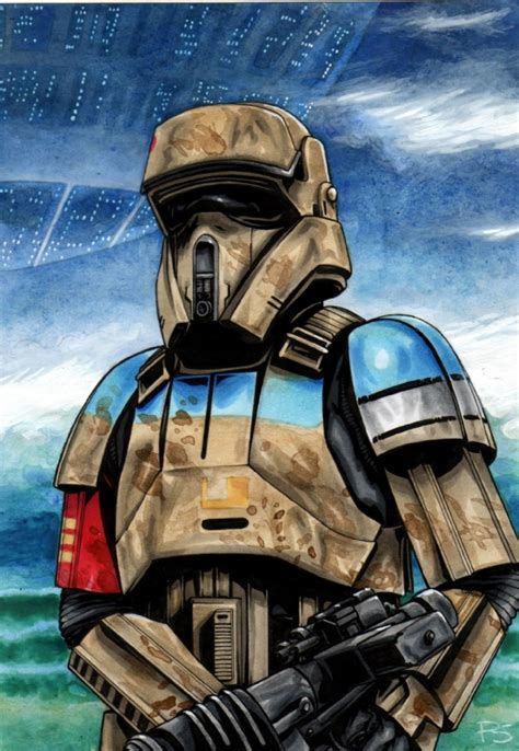 Star Wars Scarif Shore Trooper 1 In Paul Swains Star Wars Comic Art