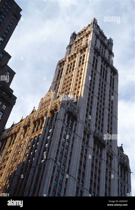 Woolworth Building Manhattan New York 1910 1913 Stands 792 Feet