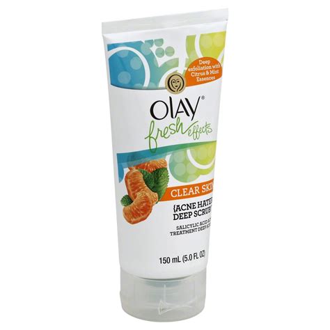 Olay Fresh Effects Clear Skin Acne Hater Deep Scrub Shop Facial