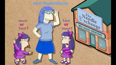 simpsons tapped out jerri mackleberry the twins terri and sherri mother youtube