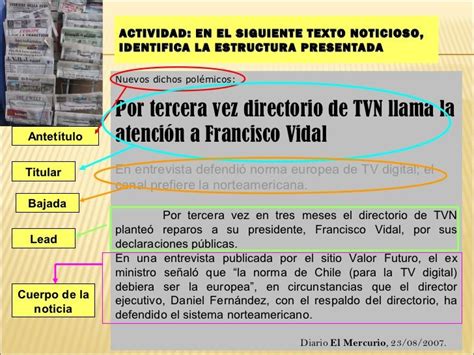 Clasificacion De Los Textos Periodisticos Gufa