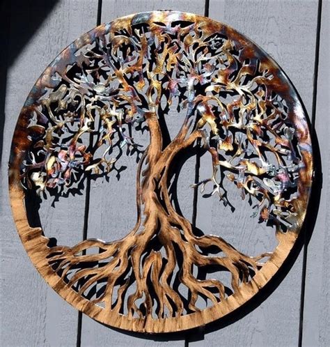 Large Metal Wall Art Tree Of Life By Humdingerdesignsetsy On Etsy