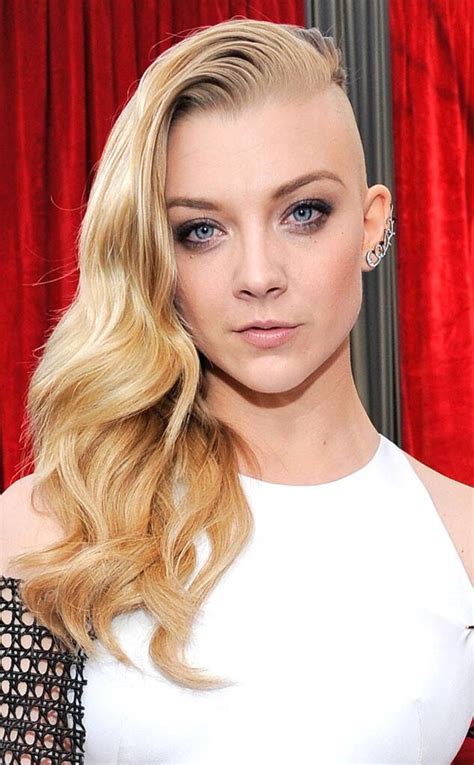 I don't regret it at all though; Natalie Dormer Debuts Half-Shaved Head at the 2014 SAG ...