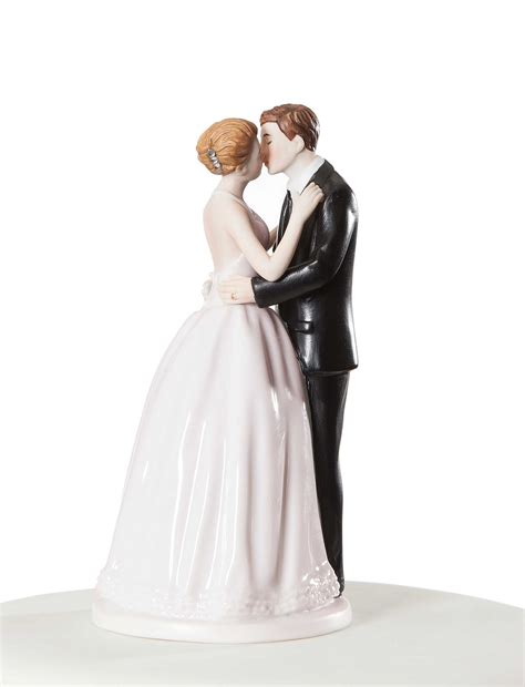 Romance Kissing Couple Wedding Cake Topper Figurine Wedding