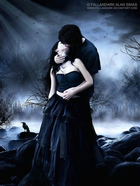 Protecting Her Throat He Kisses Her Lips Gothic Fantasy Art Dark Gothic Art Fantasy Art