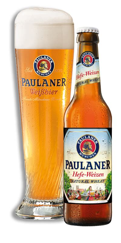 These beers are mainly brewed with wheat malt or malted barley. Hefe-Weizen Natural Wheat | Beer, Wheat beer, Beer glasses