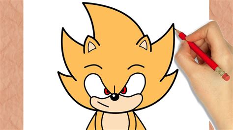 How Draw Super Sonic Step By Step Youtube