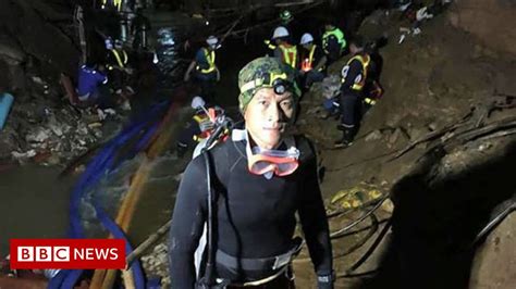 Thailand Cave Rescue Ex Navy Diver Dies On Oxygen Supply Mission Bbc