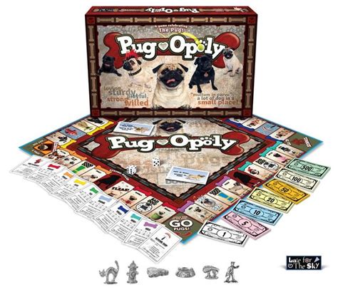 Pug Opoly Board Game Pugs Pug Lover Beagle