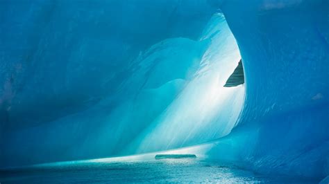 Download Wallpaper 1280x720 Ice Ice Floes Cave Water Hd