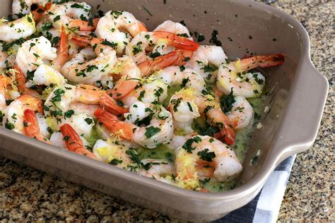 This shrimp scampi risotto recipe from delish.com will hit the spot. Baked Shrimp Scampi With Lemon and Garlic Recipe