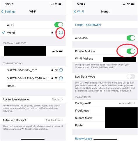 How To Use A Private Wi Fi Address On Iphone And Ipad