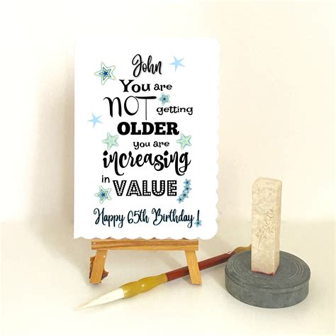Handmade 65th Birthday Card Ideas Printable Templates Free