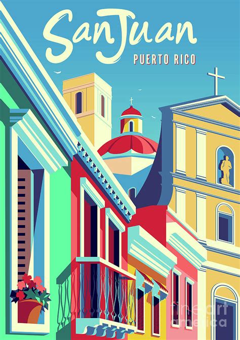 Old San Juan Puerto Rico Digital Art By Alver Studio Fine Art America
