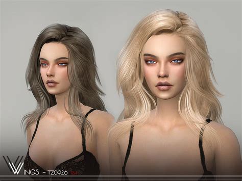 Wingssims Wings Tz0926 Sims Hair Sims Sims 4