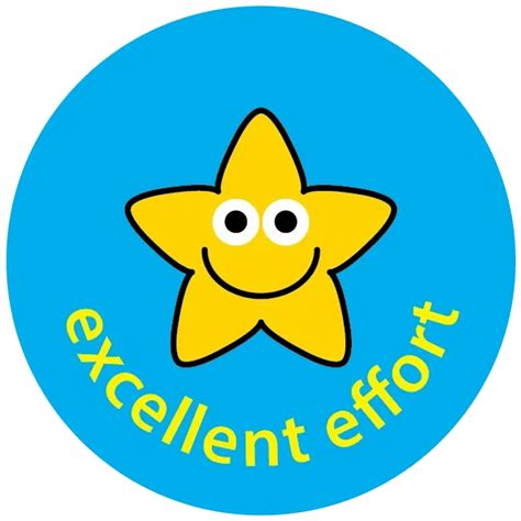 free excellent effort virtual reward sticker download in 2020