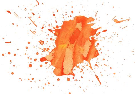 Orange Paint Splatter Background