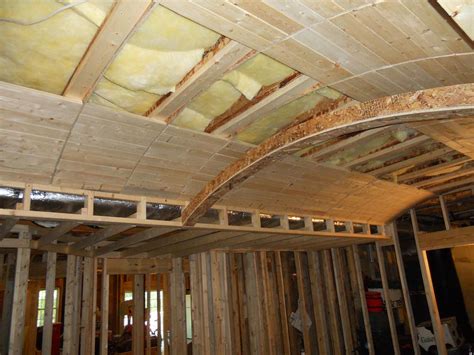 The waffle or coffered effect is. Framing for a Barrel-Vaulted Coffered Ceiling - Fine ...