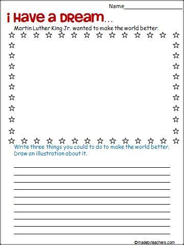 Just click on the teal, download button. This is a Martin Luther King Jr. writing activity for 2nd ...