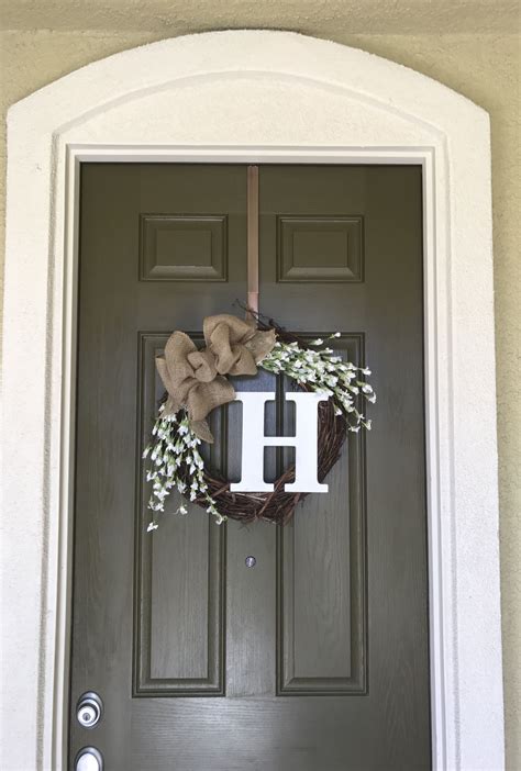 Simple Front Door Wreath Great For Year Round Use