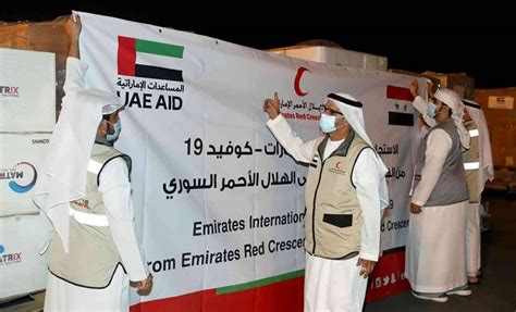 الإمارات تدعم جهود سوريا في الحد من انتشار كورونا