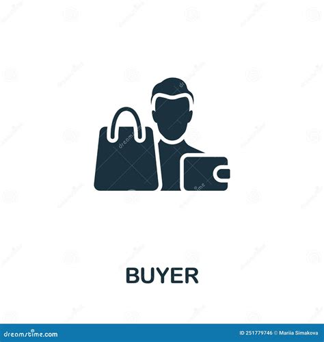 Buyer Icon Monochrome Simple Business Management Icon For Templates