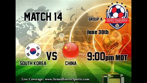 Match South Korea Vs China Cism World Women S Football