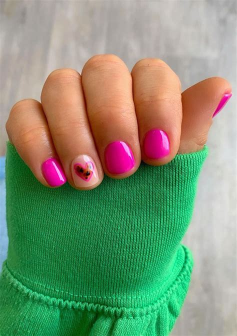 42 Cute Summer Nails For 2022 For Every Style Hot Pink