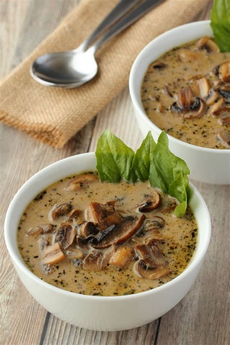 Vegan Cream Of Mushroom Soup Food And Drink