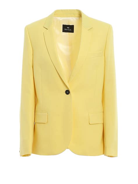 Paul Smith Yellow Wool Blazer Blazers W2r089jb3040830