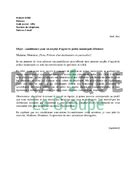 Lettre de motivation, emploi d'agent de police municipale débutant