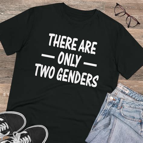 Anti Pride Month There Are Only Two Genders T Shirt 2 Genders Quote Tee Ebay