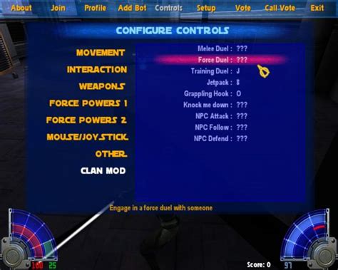 Config Menu Image Clan Mod For Star Wars Jedi Academy Mod Db