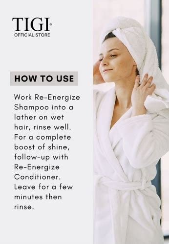 TIGI Bed Head RE ENERGIZE Shampoo I Urban Antidotes Level 1 ZALORA