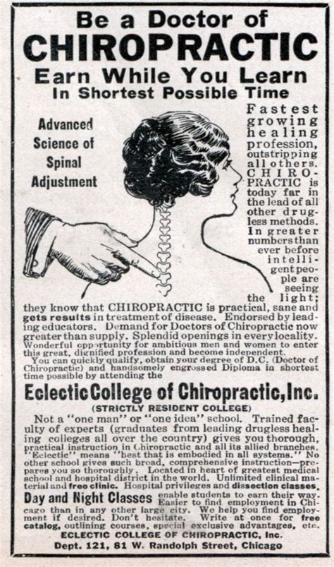 Be A Doctor Of Chiropractic Physical Culture Mar 1922 Doctor Of