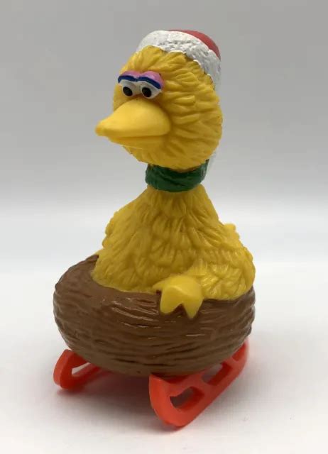 Sesame Street Big Bird On Sled Pvc Figure 899 Picclick