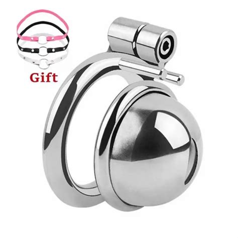 SISSY INVERTED MALE Chastity Cage Negative Chastity Belt Stainless Steel Rings PicClick