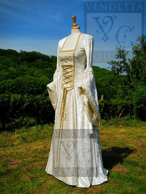 Medieval Wedding Dress In Ivory
