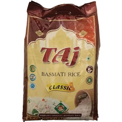 Taj Classic Basmati Rice 5kg Woolworths