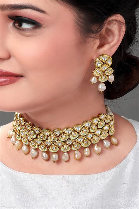 Buy Joules By Radhika Meenakari Jewellery Set Online Aza Fashions