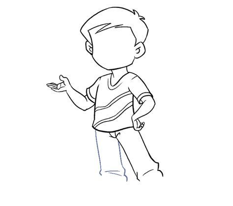 How To Draw A Boy In A Few Easy Steps Easy Drawing Guides Easy