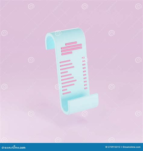 3D Render Bill Payment,financial for Online Shopping, Bill Online