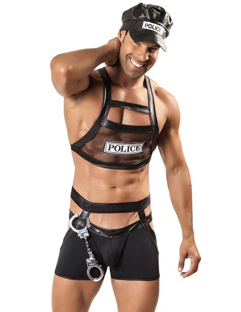 candyman underwear men s police outfit police outfit sexy police costume mens leather pants