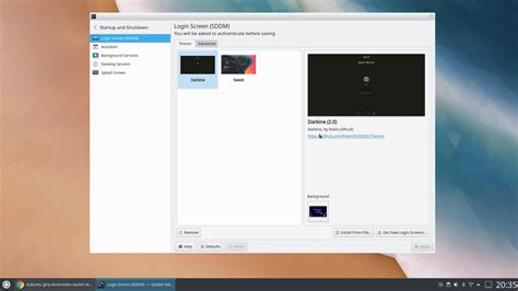 Kubuntu Giriş Ekranından Seçilen Tema Uyku Modunda çalışmıyor