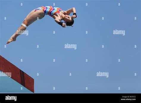 Naples Italy 2nd July 2019 Moon Nayun Of South Korea Competes