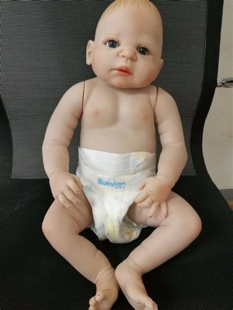 Full Body Vinyl Silicone Reborn Baby Doll Lifelike Dolls Naked Babe CM EBay