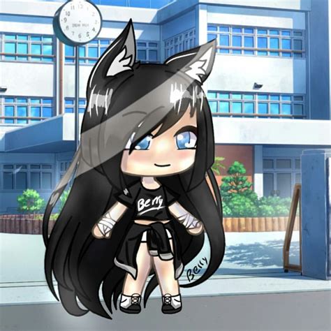 Chibi Girl Drawings Anime Wolf Girl Cute Anime Character