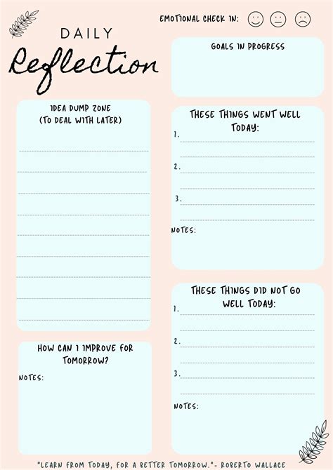 Daily Reflection Journal Print and Fill INSTANT DOWLOAD & EDITABLE Link